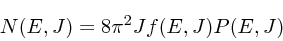 \begin{displaymath}
N(E,J) = 8\pi^2 Jf(E,J)P(E,J)
\end{displaymath}
