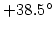 $+38.5^{\circ }$