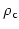 $\rho_{\rm c}$